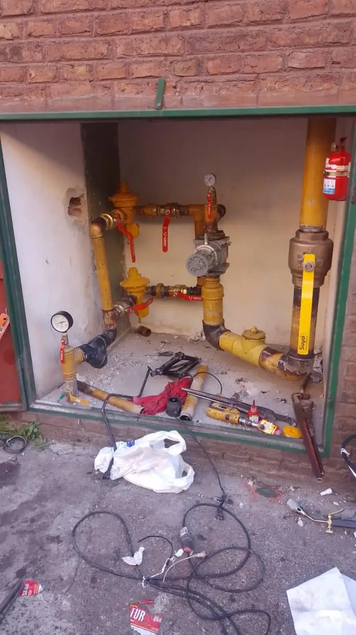 Recambio de cañería de gas antigua